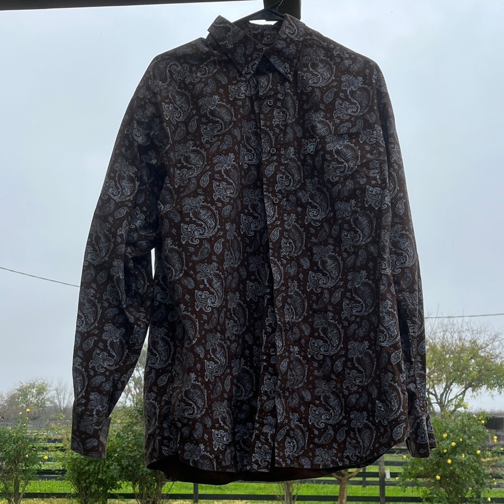 Ariat Men's Dark Paisley Button Down Shirt